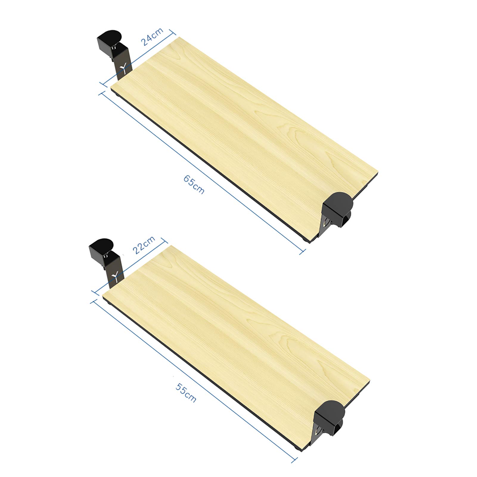 Adjustable Under Desk Keyboard Tray - Retractable Slide-Out Keyboard Drawer Shelf for Desktop & Table - Ergonomic Workspace Solution for Sit Stand Workstation & Home Office Setup