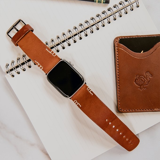 Premium Genuine Leather Apple Watch Bands for Men & Women - Comfortable & Durable Replacement Straps for Workout, Office & Everyday Use