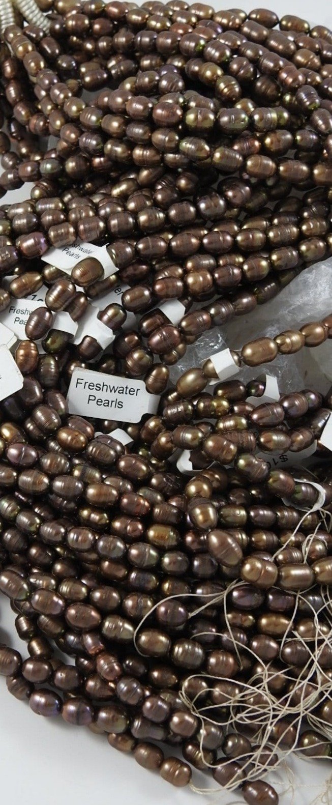 Natural Bronze Freshwater Pearl Bead Strand - 16 Inch AAA Grade for Jewelry Making, DIY Crafts | Perfect for Necklaces, Bracelets & Wedding Accessories