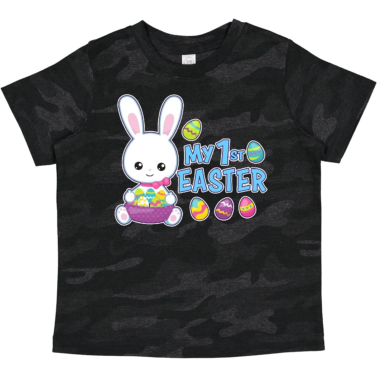 My 1st Easter with Bunny and Easter Basket Baby T-Shirt - Cute Easter Outfit for Baby Boys & Girls - Perfect for Easter Photos, Egg Hunts & Family Celebrations