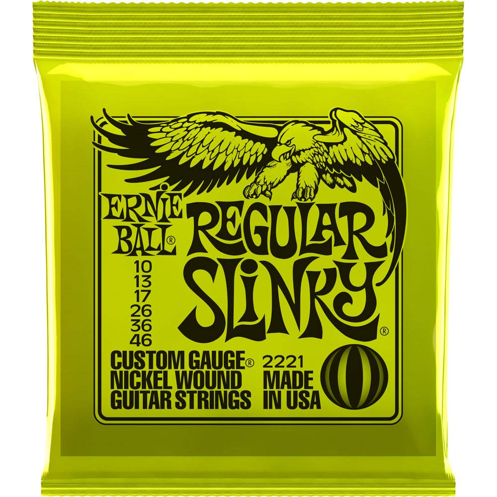 Ernie Ball 2221 Nickel Regular Slinky Electric Guitar Strings 3 Pack - Premium Nickel Wound Strings for Electric Guitars | Perfect for Rock, Blues & Studio Recording