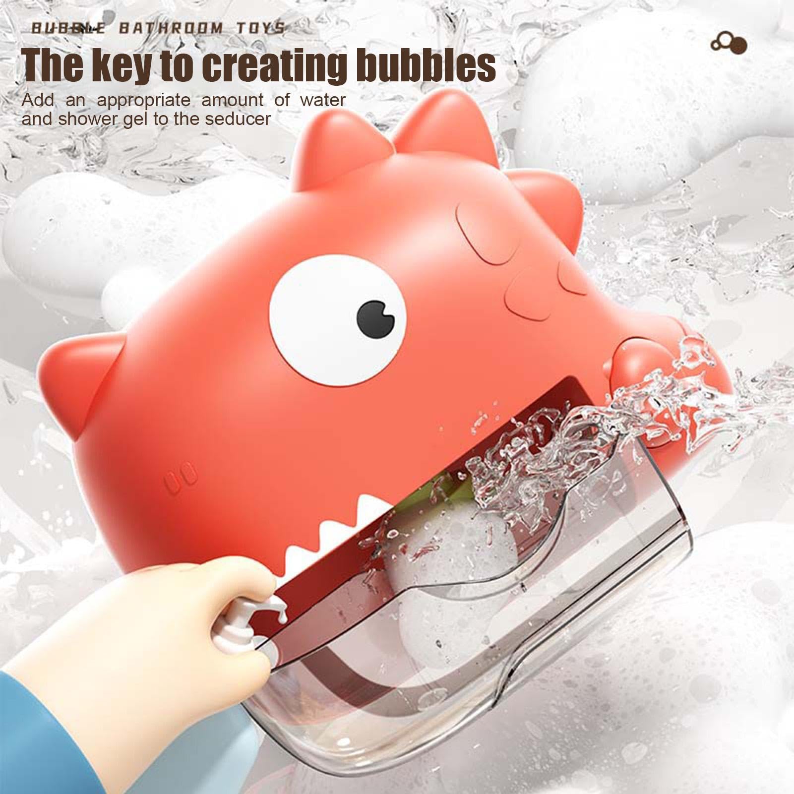 Bubble Maker for Bath - 2 Play Modes Shower Toys for Toddlers & Kids | Animal Design Bathtub Bubble Blower | Fun Bath Time Toys for Boys & Girls - Perfect for Sensory Play & Relaxing Bubble Baths
