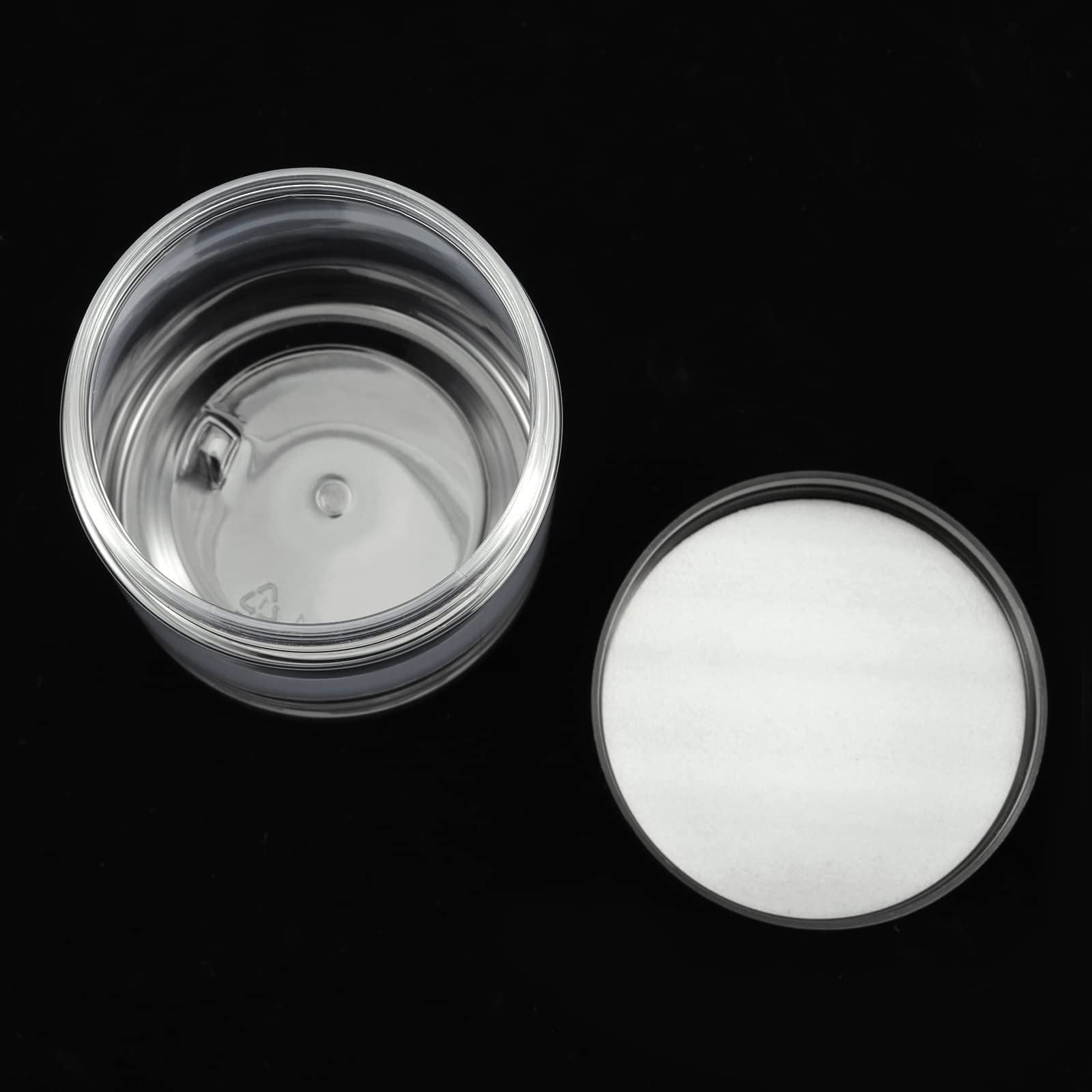46 Pack 8 OZ Clear Plastic Jars with Lids - BPA Free Empty Slime Storage Containers, Cosmetic Jars for DIY Slime Making, Beauty Products, Food Storage | Perfect for Crafting, Organizing & Home Use