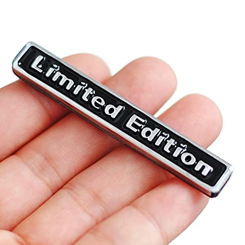 3D Metal Car Emblem Badge - Limited Edition Logo Sticker for Auto Decoration - Black (Perfect for Car Styling & Customization)