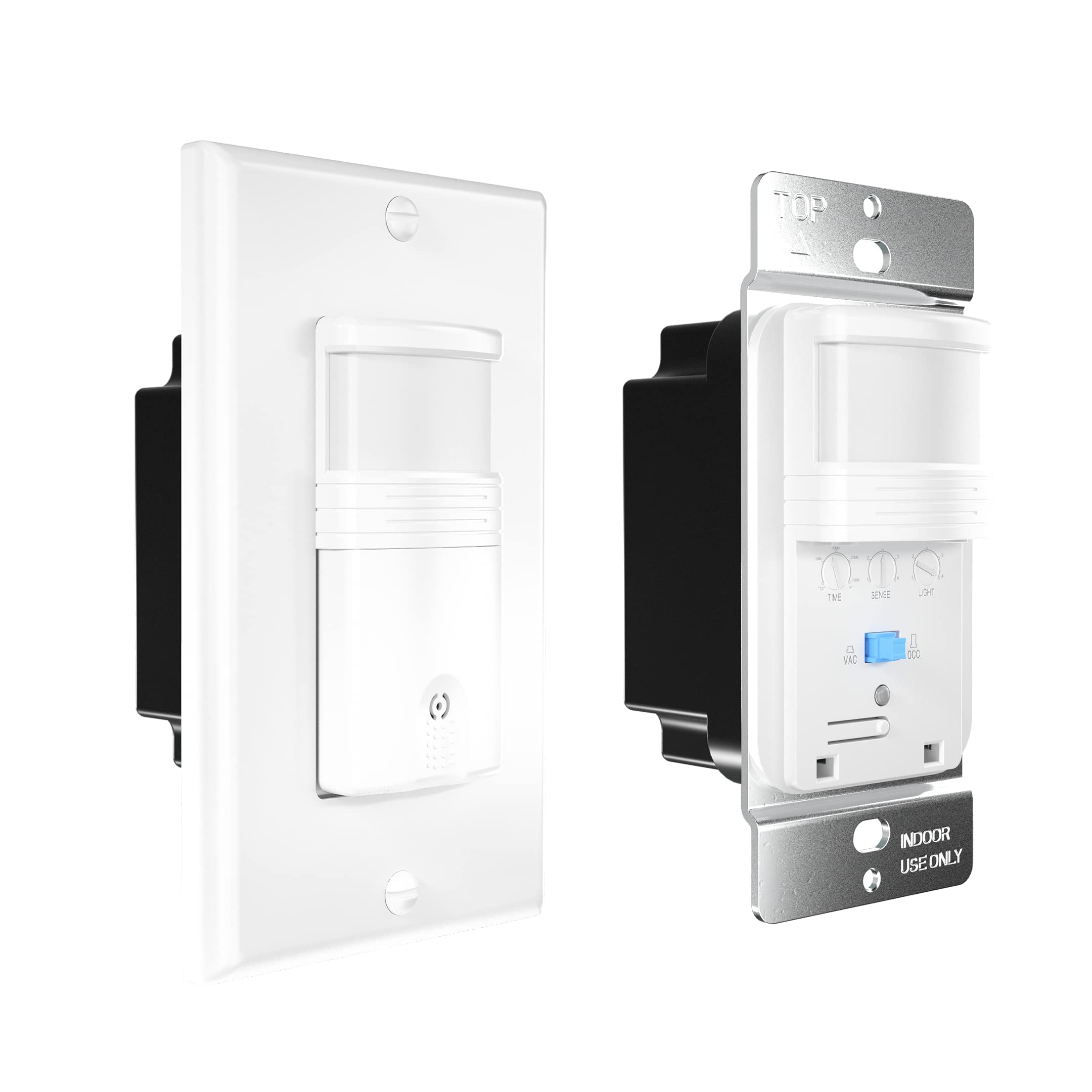 10 Pack 3-Way Motion Sensor Light Switch with Adjustable Timer - Neutral Wire Required, UL Certified White In-Wall Occupancy Sensor (Not Single Pole) - Perfect for Hallways, Closets, Staircases & Energy-Efficient Homes (Title 24 Compliant)