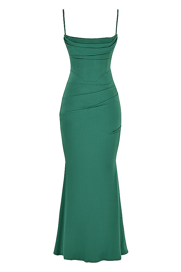 ANNIE Corset Maxi Dress for Women - Elegant Bodycon Evening Gown with Lace Detailing - Perfect for Prom, Wedding Guest, Cocktail Party & Special Occasions