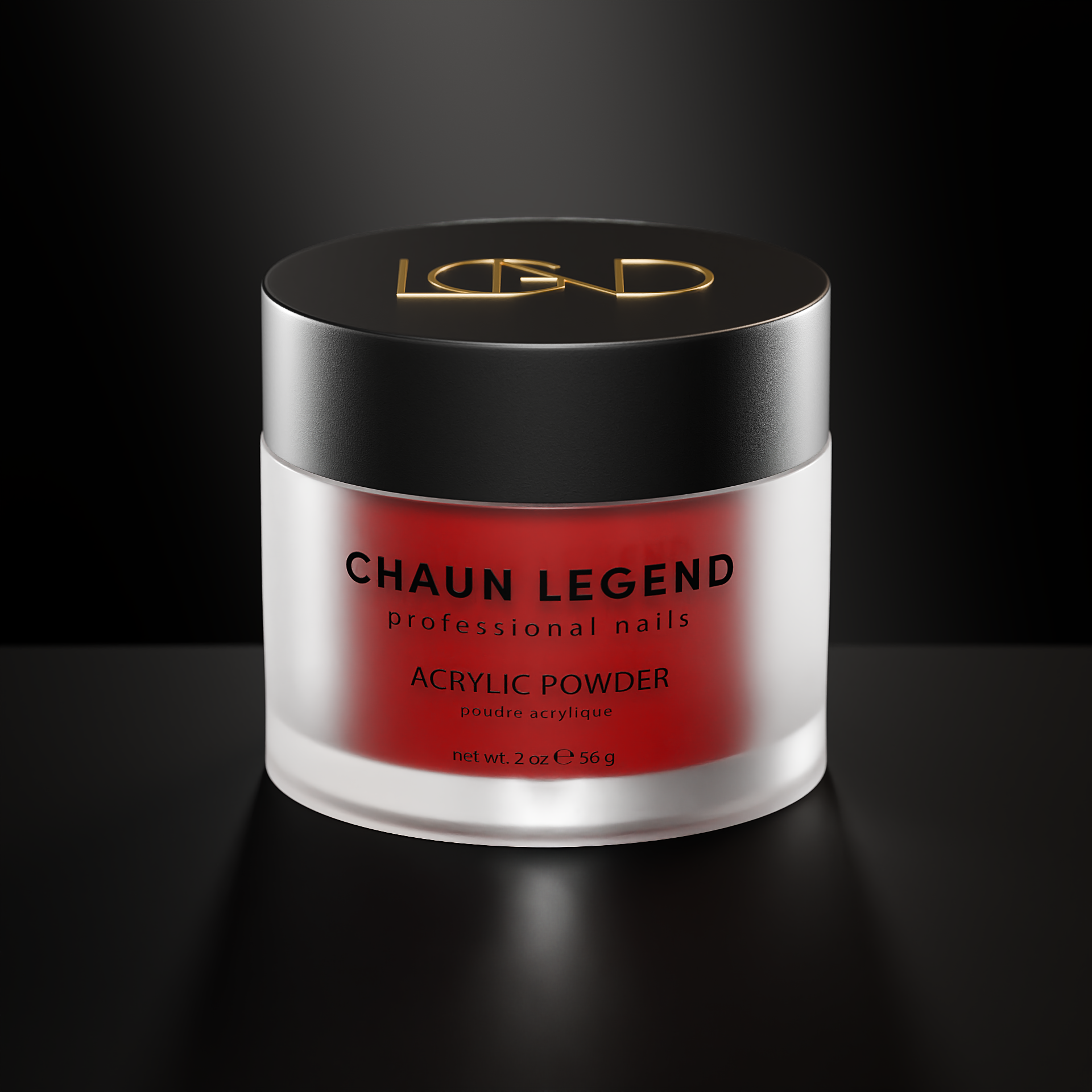 Chaun Legend Acrylic Powder 2oz - 172 Bad Blood Professional Nail Art Dip Powder for Manicures & Pedicures - Perfect for DIY Nail Extensions & Salon Use