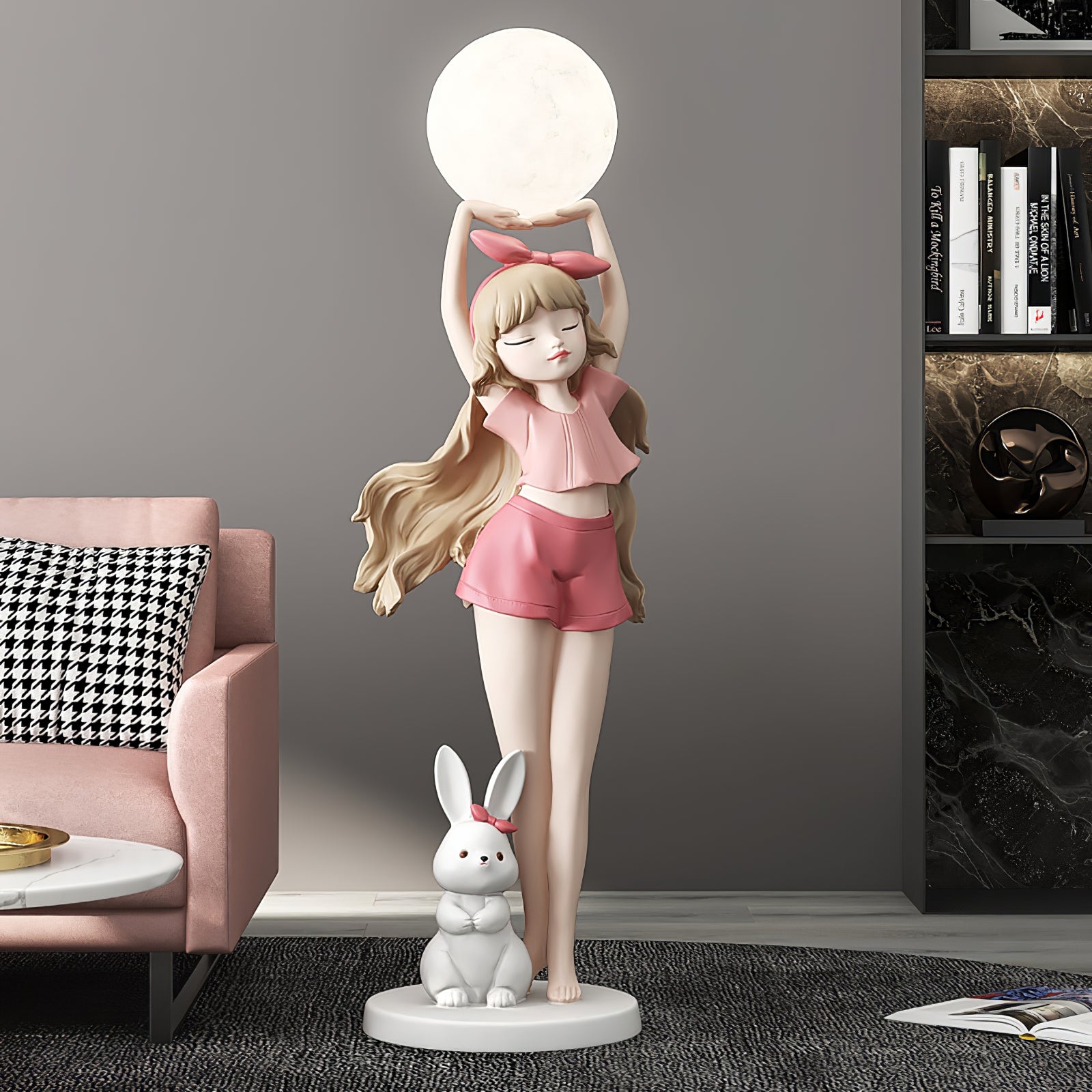 Elegant Ballet Girl Floor Lamp - Adjustable LED Dancer Light for Bedroom, Living Room & Nursery - Perfect for Kids Room Decor & Dance Studio Lighting