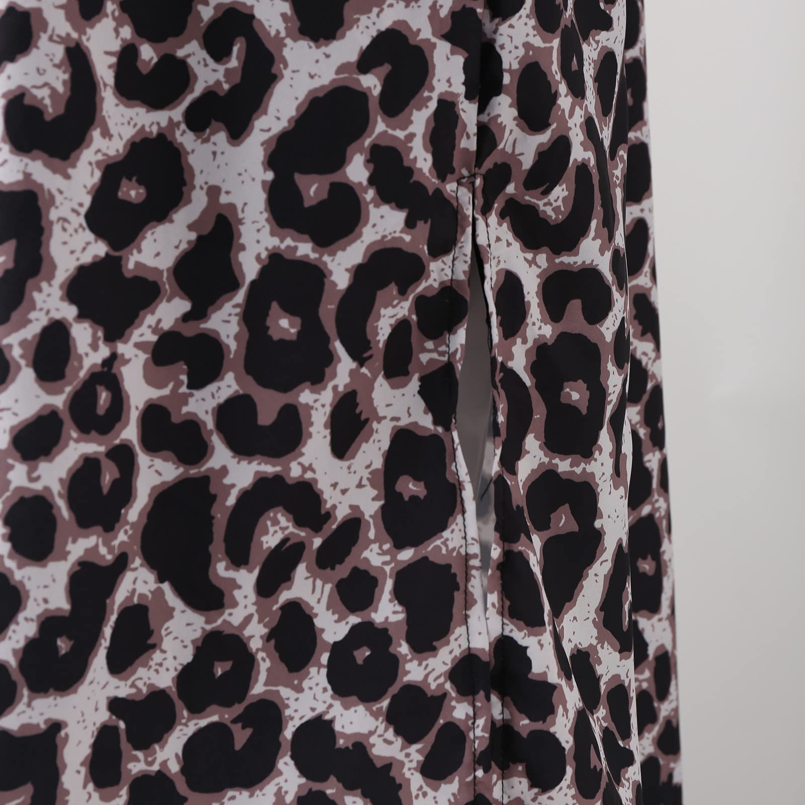 Sexy Leopard Print Spaghetti Strap Sundress for Women - Sleeveless V-Neck Loose Beach Dress, Summer Casual Evening Dress (Black, Size L/Large) | Perfect for Beach Vacations, Date Nights & Summer Parties