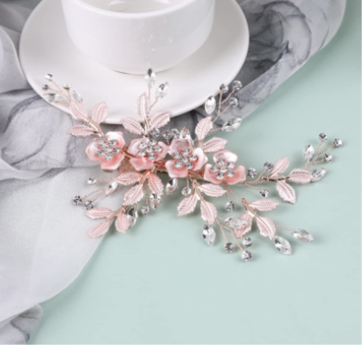Elegant Handmade Chinese Wedding Hair Comb - Vintage Bride Hair Clip for Side Updo & Bridal Hairstyles | Perfect for Weddings, Prom & Special Occasions
