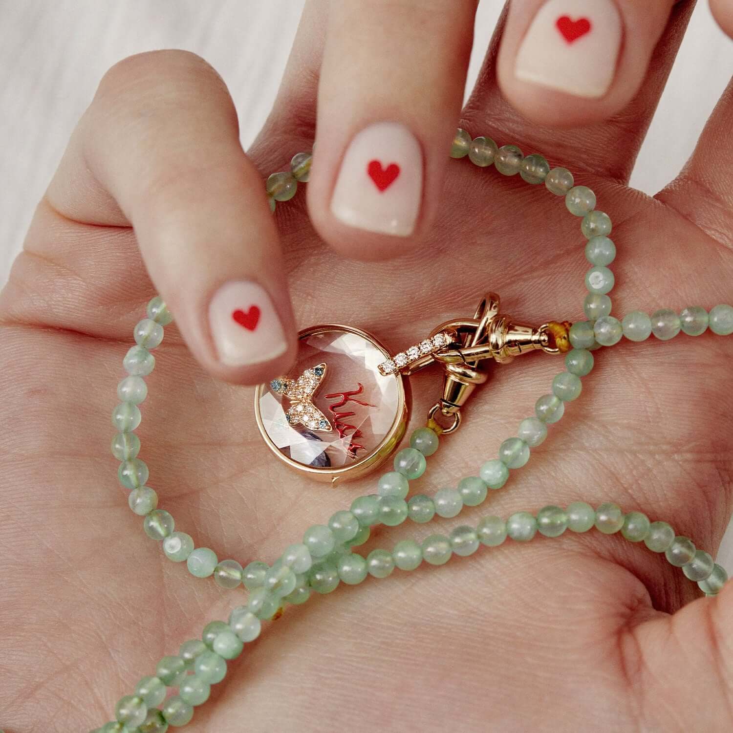 DIY Heart Gold Locket Necklace with Charms - Personalized Photo Pendant Jewelry for Women | JFN202 | Perfect Gift for Valentine's Day, Anniversary & Mother's Day