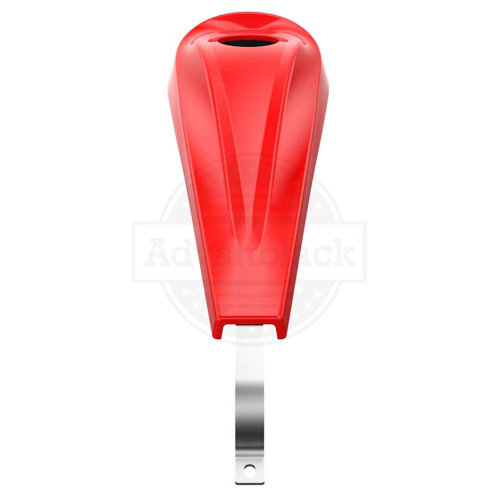 2008+ Harley Touring Motorcycle Tank Dash Console - Scarlet Red Chrome Fuel Gas Cap | Perfect for Long Rides & Custom Bike Upgrades