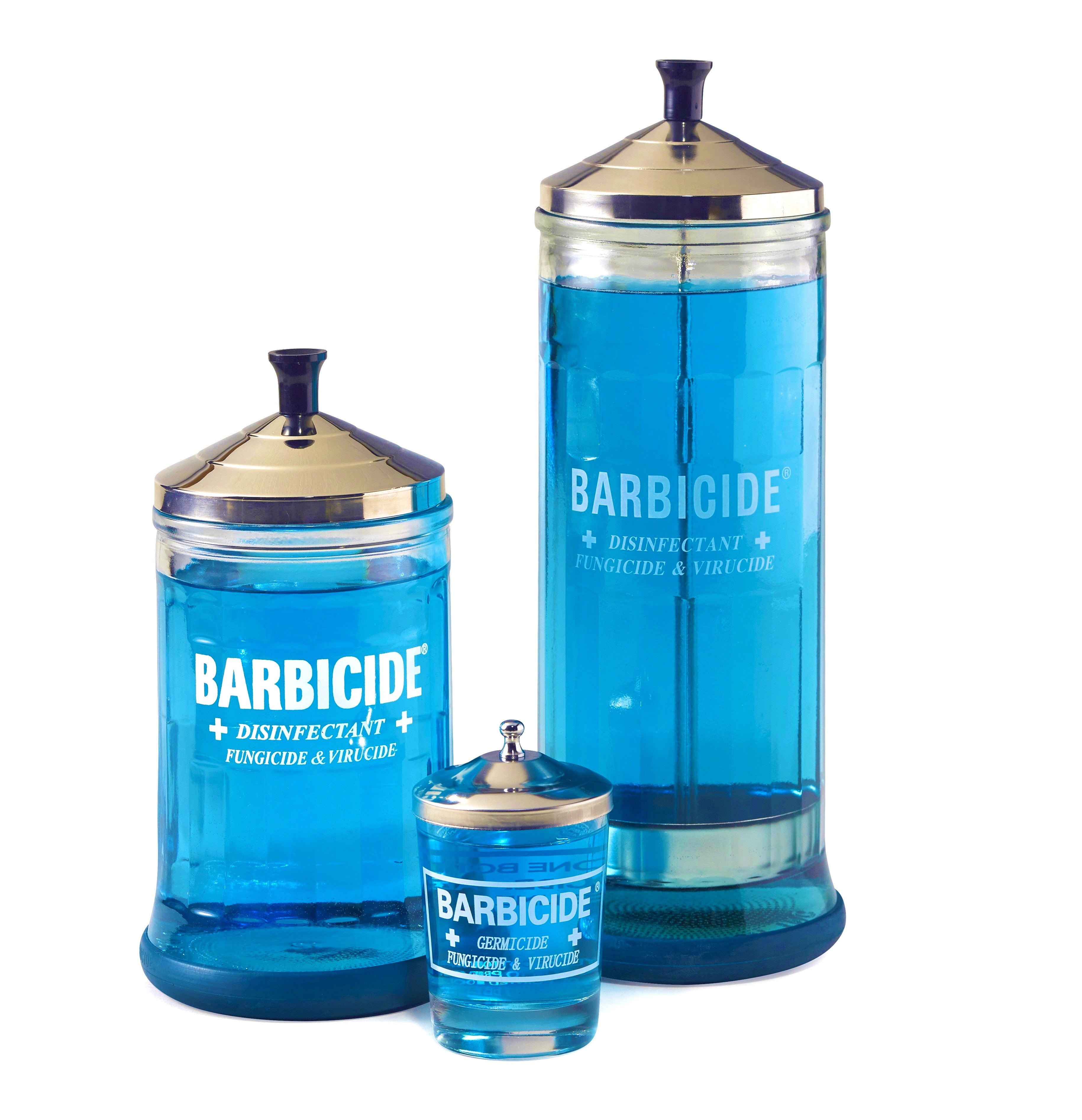 Barbicide Manicure Jar - Small, Medium & Large Sizes for Salon & Home Nail Care | Professional Disinfection Solution for Manicure Tools