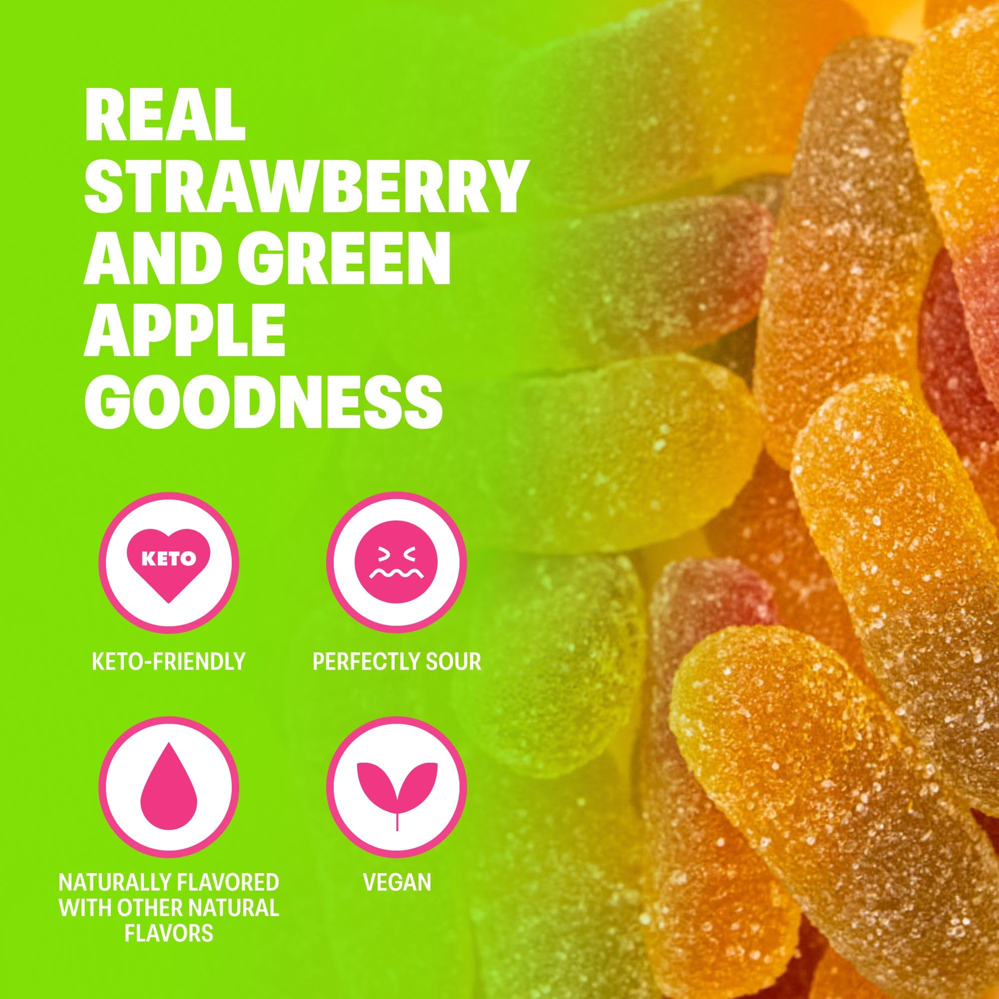 Shameless Snacks - Healthy Low Calorie & Low Carb Keto Gummies | Gluten Free Candy | 6 Pack Wild Worms | Perfect for Keto Diet, Weight Loss & On-the-Go Snacking