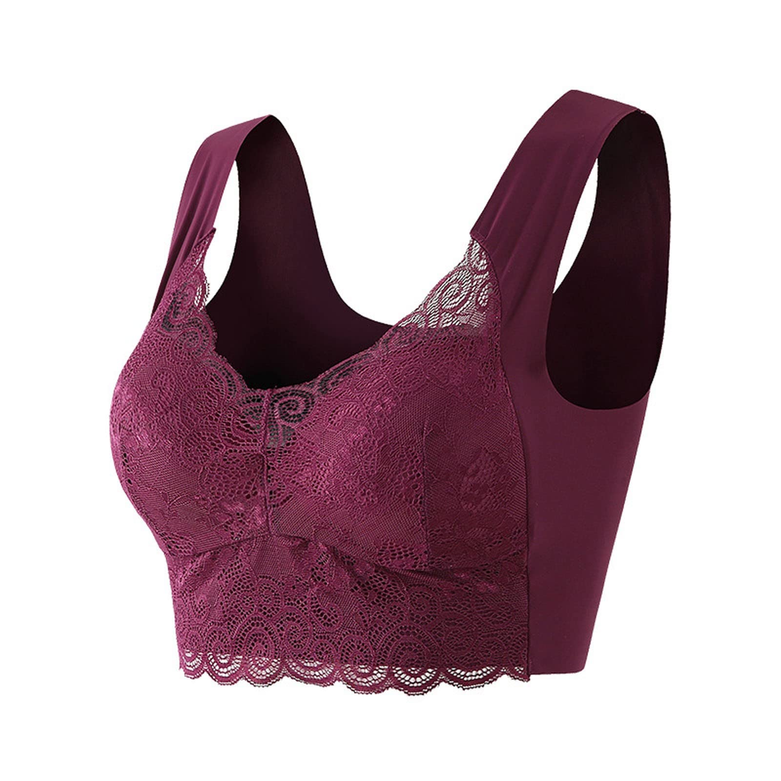 Women's Comfort Seamless Sports Bra with Removable Pads - Yoga & Sleep Wear