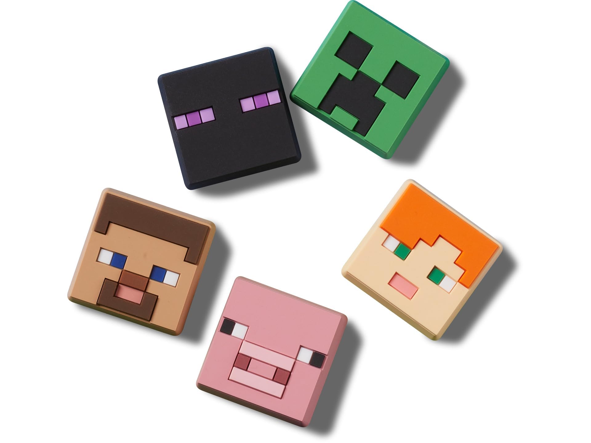 Crocs Jibbitz Shoe Charms - Minecraft Character Multi Pack for Kids & Adults | Fun Shoe Accessories for Casual Wear, Cosplay & Gamer Fashion