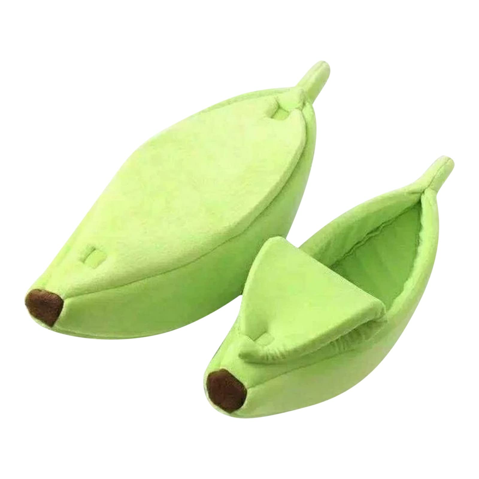Boddenly Mini Cute Banana Pet Bed - Soft Warm Cat & Dog Bed with Banana Shape - Cozy Indoor Pet Cave for Small Pets - Perfect for Cuddling, Napping & Relaxing at Home