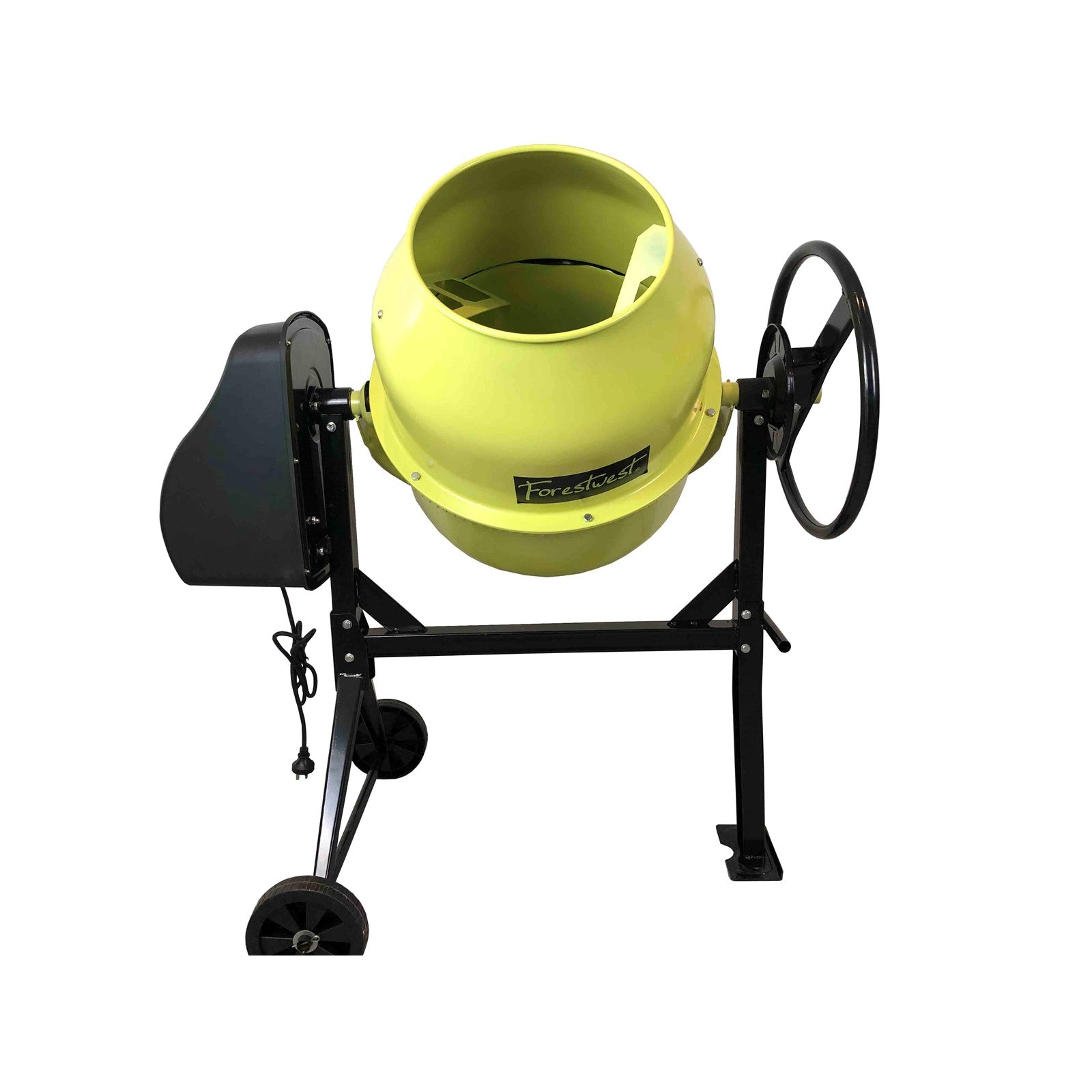 Forestwest 120L 450W Electric Cement Mixer - Portable Concrete Mixer for Construction, DIY Projects, and Home Renovation - Perfect for Mixing Mortar, Stucco, and Concrete
