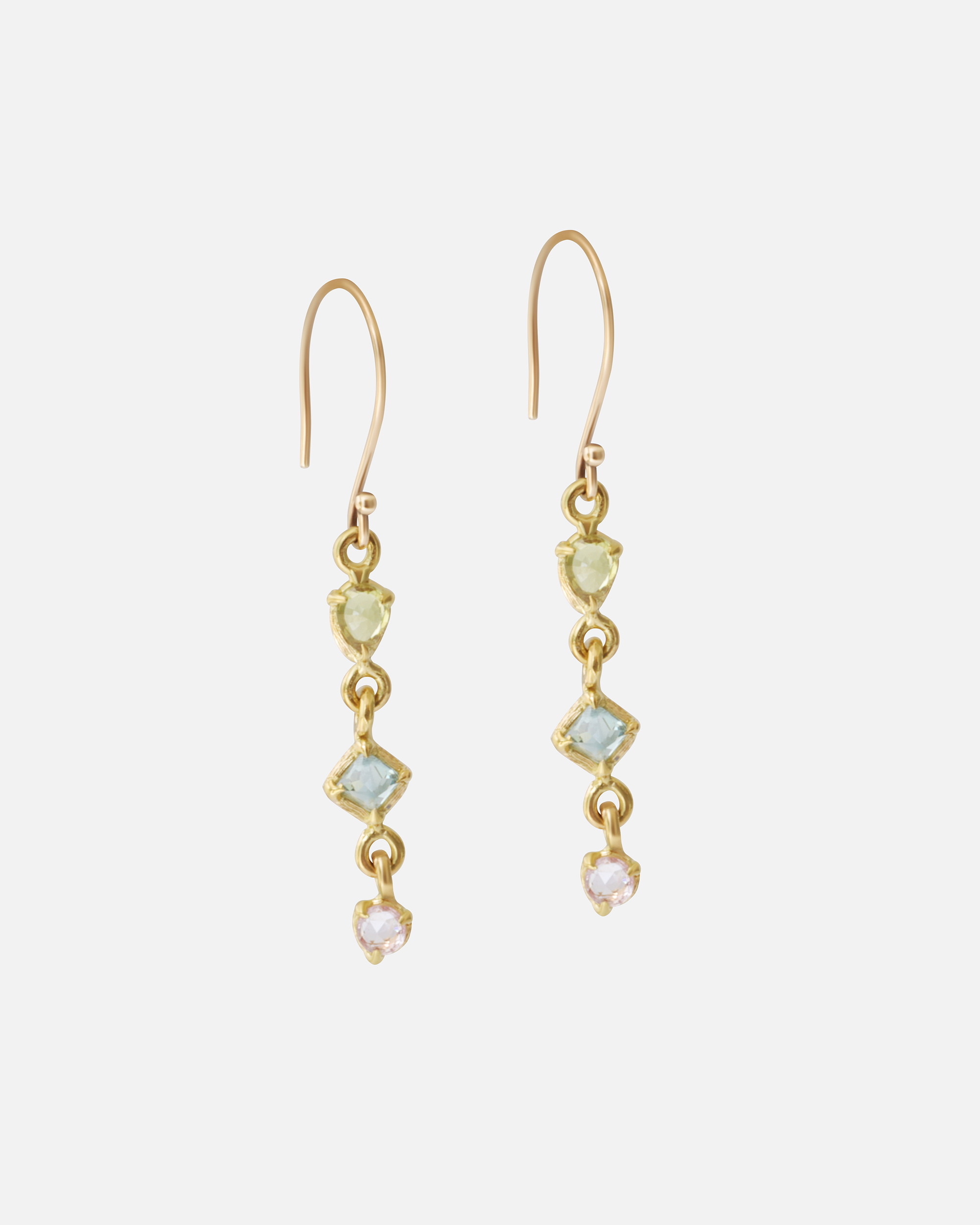 Elegant Silk Pastel Drop Earrings for Women - Handmade Boho Dangle Earrings for Casual, Party & Wedding - Lightweight & Comfortable Jewelry Gift