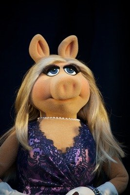 Spot Dog Miss Piggy and Kermit 24x36 Inch Vintage Poster - SDG #SDG733311 - Perfect for Muppets Fans Room Decor, Gift Idea & Pop Culture Collectibles