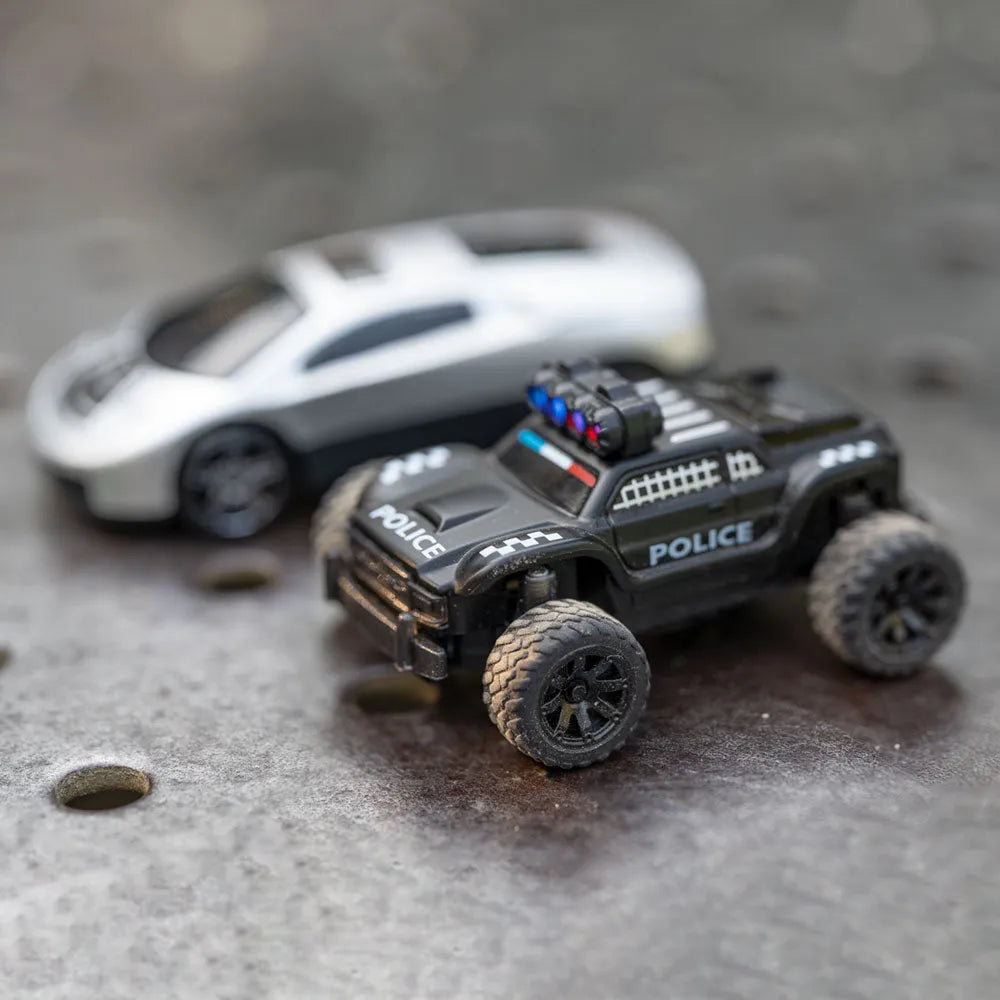 1:76 Scale Turbo Racing C82 2.4GHz RC Off-Road Truck - 4WD Remote Control Car with Proportional Steering, Ready-to-Run (RTR) - Perfect for Indoor Racing, Backyard Adventures & Police Car Role Play