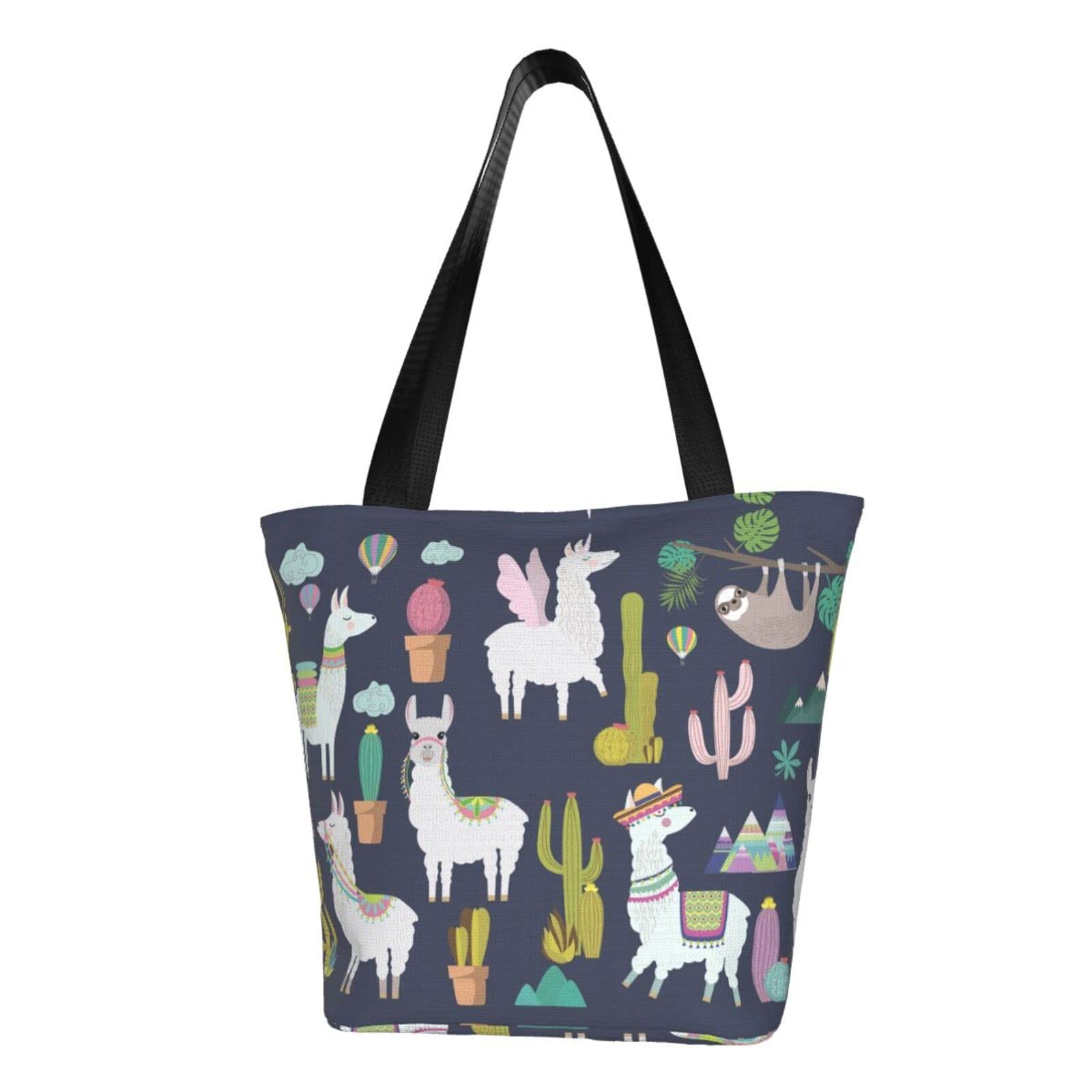 Stylish Canvas Work Tote Bag with Zipper for Women - Durable School & College Book Bag, Aesthetic Shopping Bucket Tote | Perfect for Office, Campus, Travel & Daily Commute