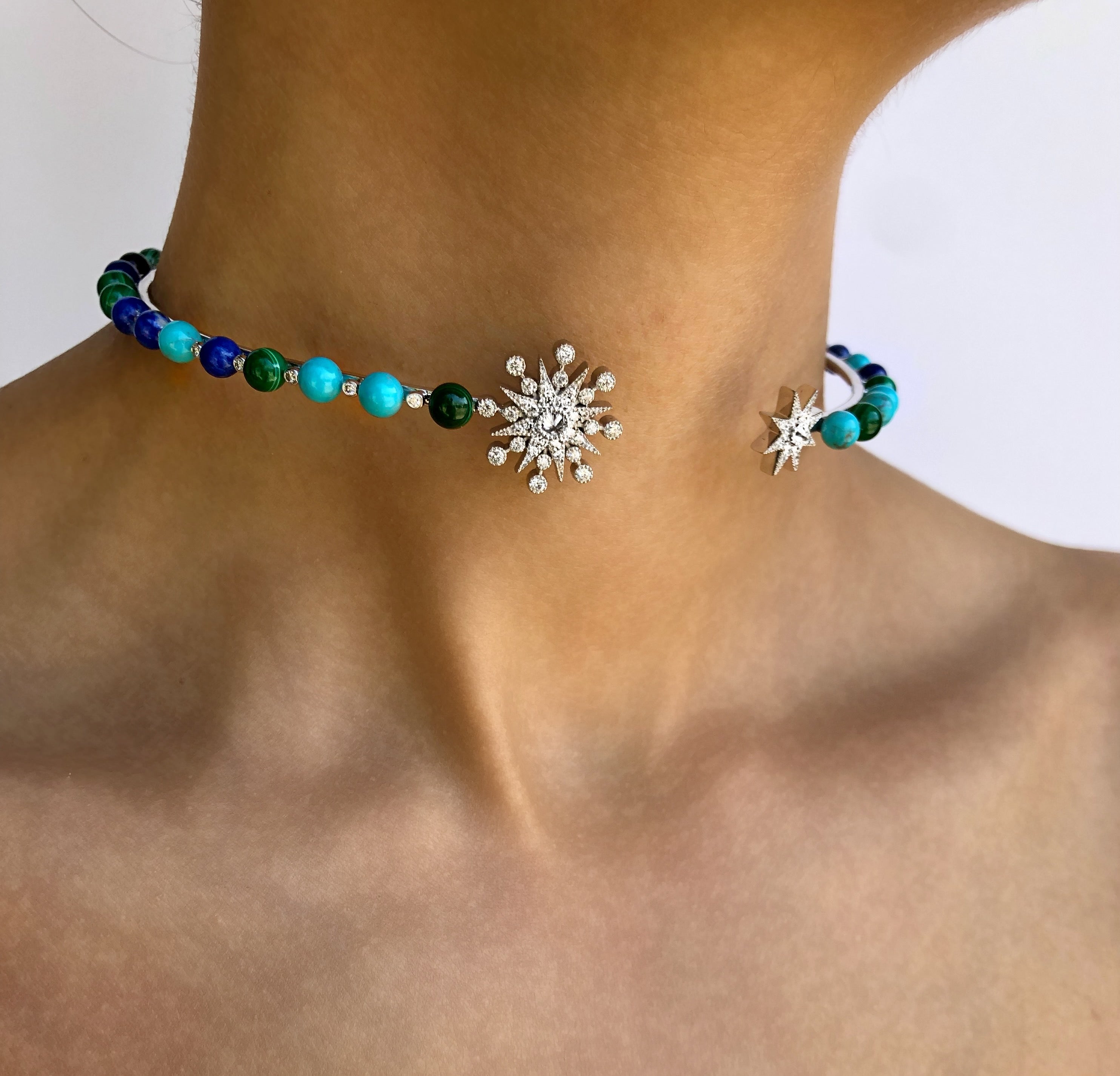 Elegant Elektra Choker Necklace - Gothic Punk Choker for Women, Perfect for Parties, Concerts & Halloween Costumes