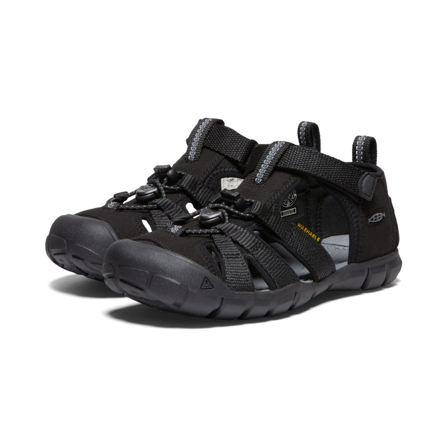 Seacamp II CNX Big Kids' Water Shoes - Black/Grey | Lightweight & Quick-Drying for Beach, Pool & Water Sports