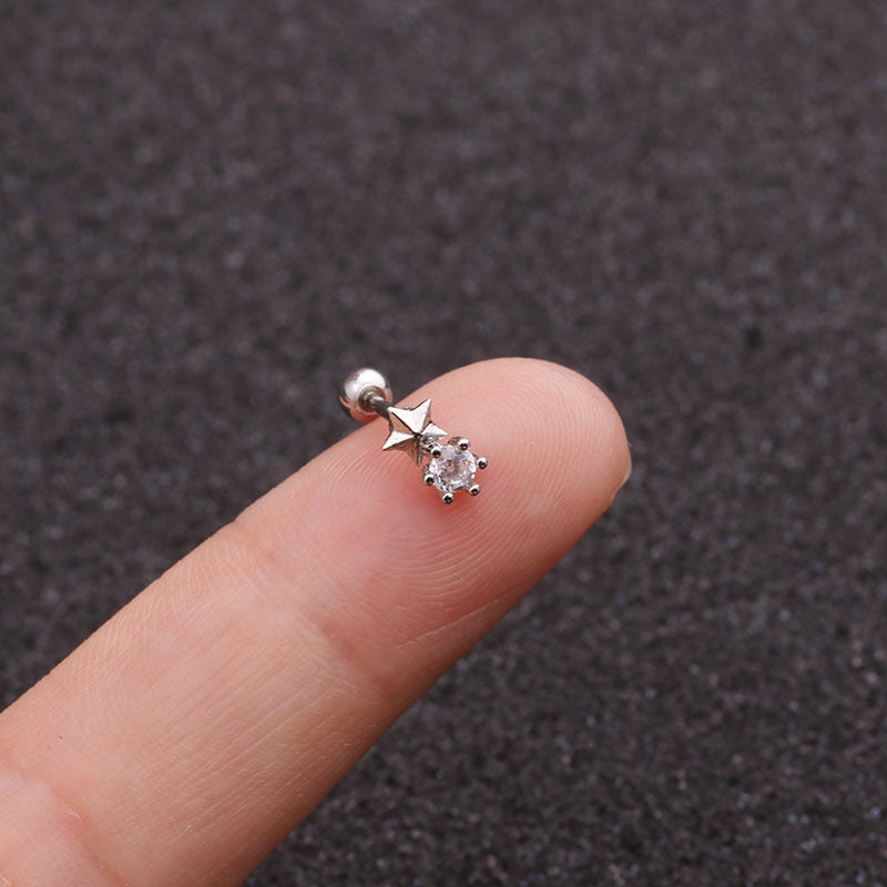 20G Cartilage Tiny Stud Earrings - Star Stud Earrings for Women | HSPJ1971 | Perfect for Everyday Wear, Parties & Gifts