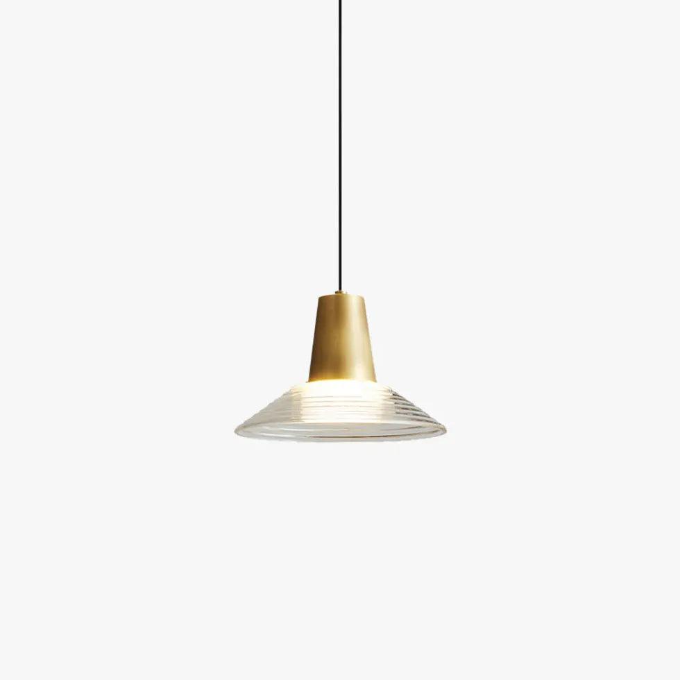 Vintage Industrial Striped Glass Pendant Light with Speaker - Perfect for Kitchen Island, Dining Room, and Bar Lighting