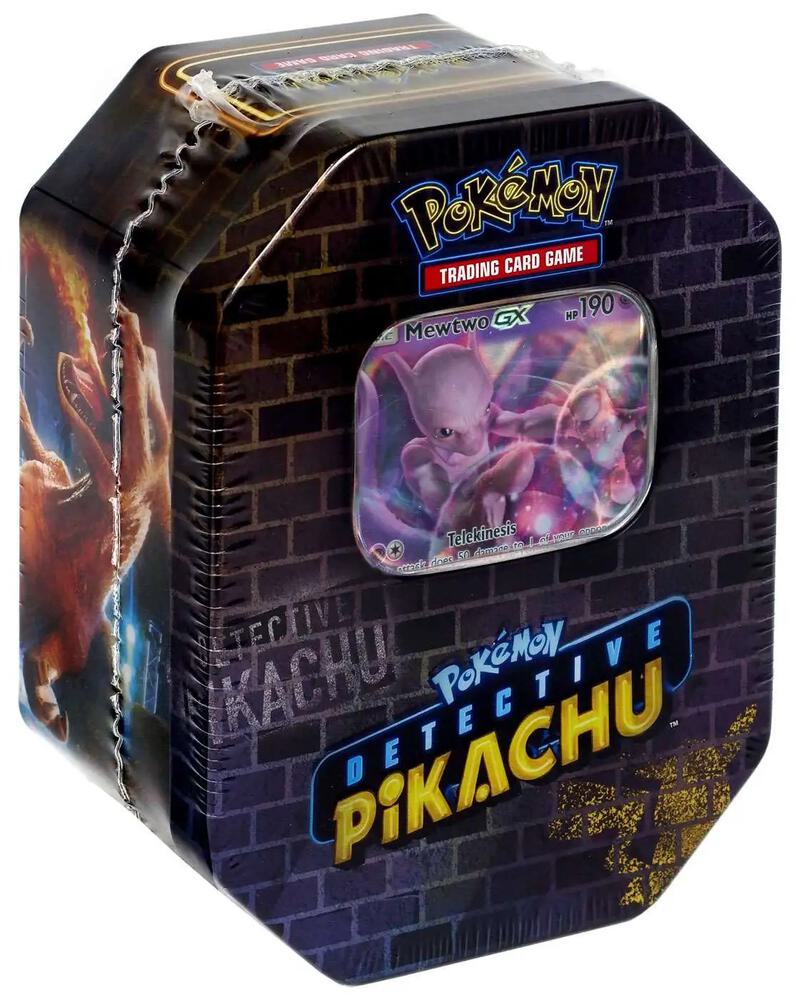 Detective Pikachu Collectible Tin Box - Limited Edition Pokemon Merchandise for Fans & Collectors - Perfect for Display, Storage, and Gift Giving