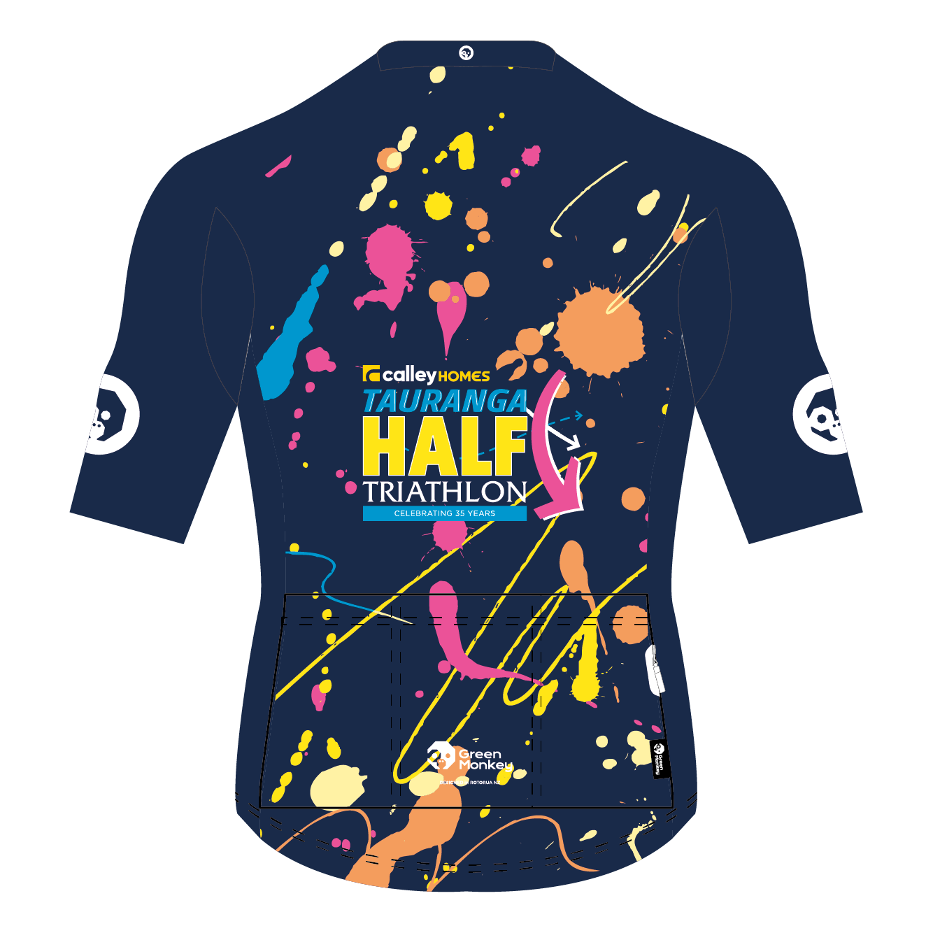 Tauranga Half 2024 Pro Cycling Jersey (J08) - Official Triathlon Event Jersey for Men & Women - Perfect for Cycling, Running & Triathlon Competitions