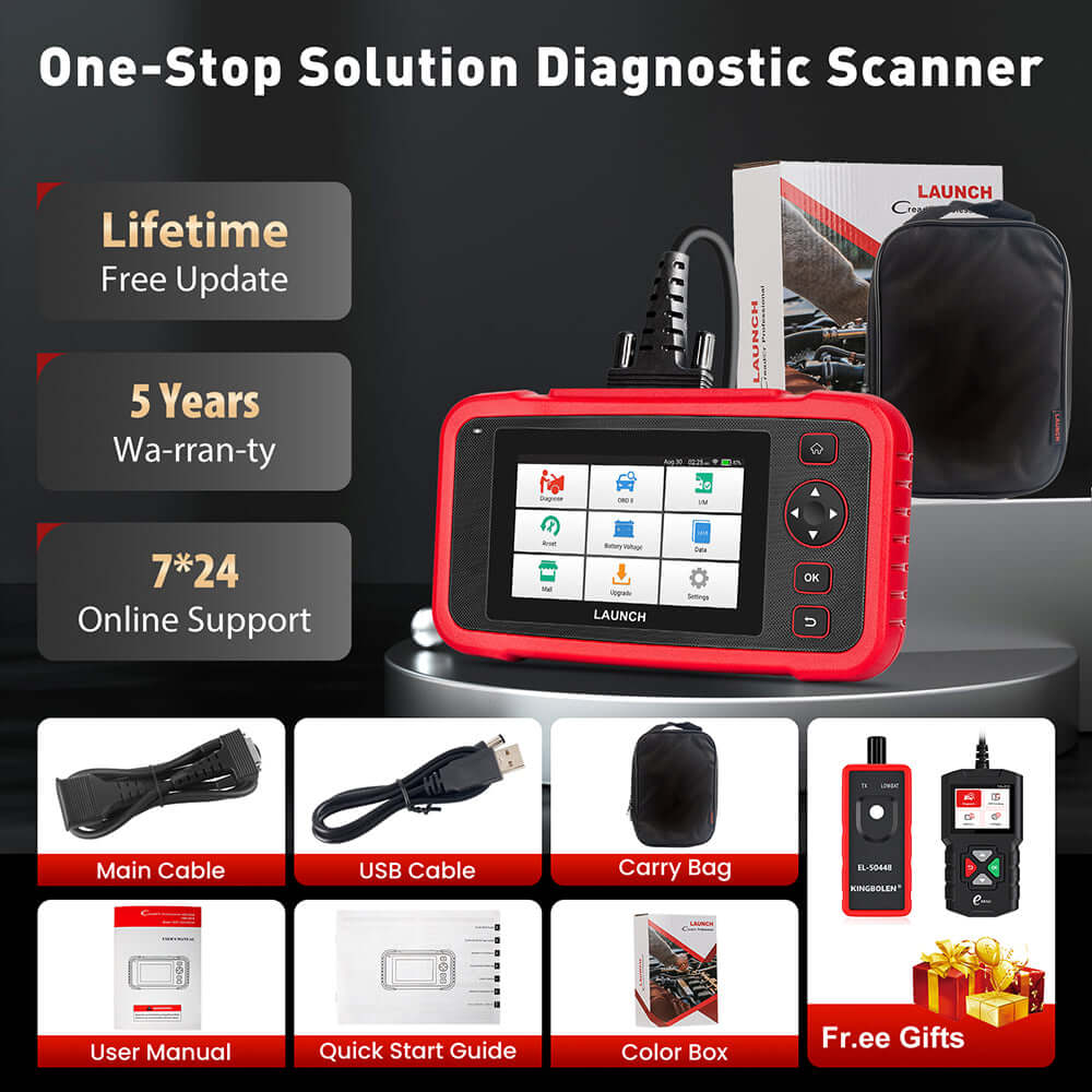 2025 LAUNCH CRP129I V2.0 Elite OBD2 Scanner - FCA AutoAuth, Engine/ABS/SRS/Transmission Diagnostic Tool with 12 Service Resets & Injector Coding, Lifetime Free Updates - Perfect for Mechanics & DIY Car Repair Enthusiasts