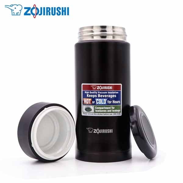 ZOJIRUSHI Stainless Steel Vacuum Bottle 350ml - Dark Brown for Travel & Office