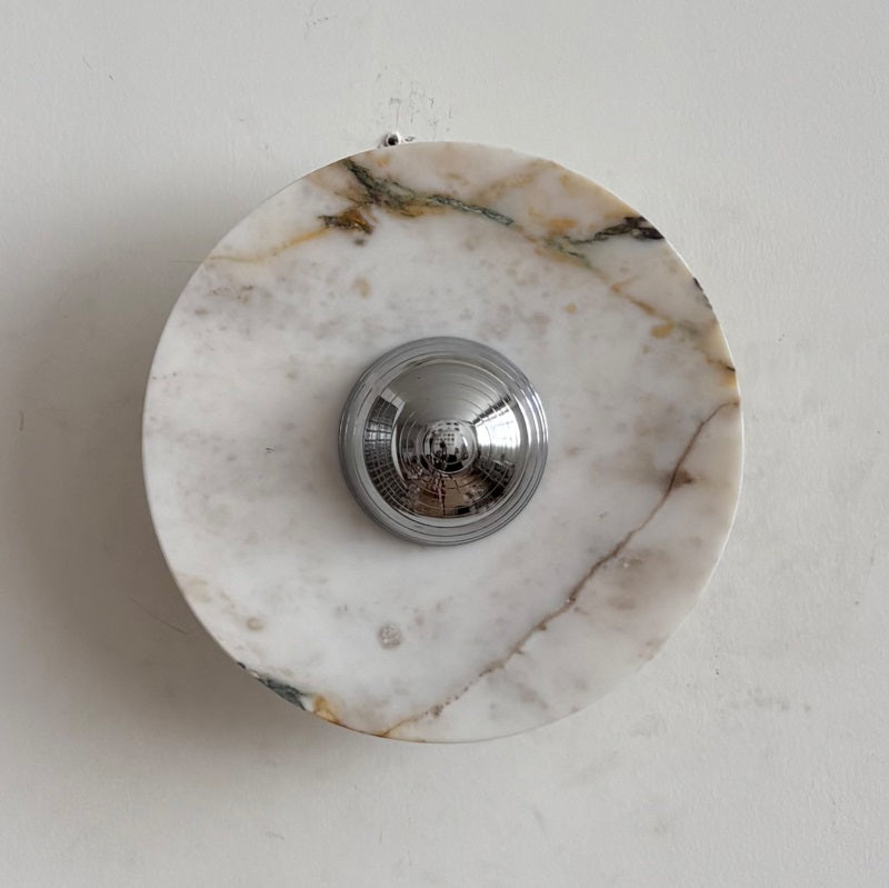 Calacatta Marble Wall Sconce Light - Modern Gold Finish Bathroom Vanity Lighting for Bedroom, Hallway & Living Room Decor