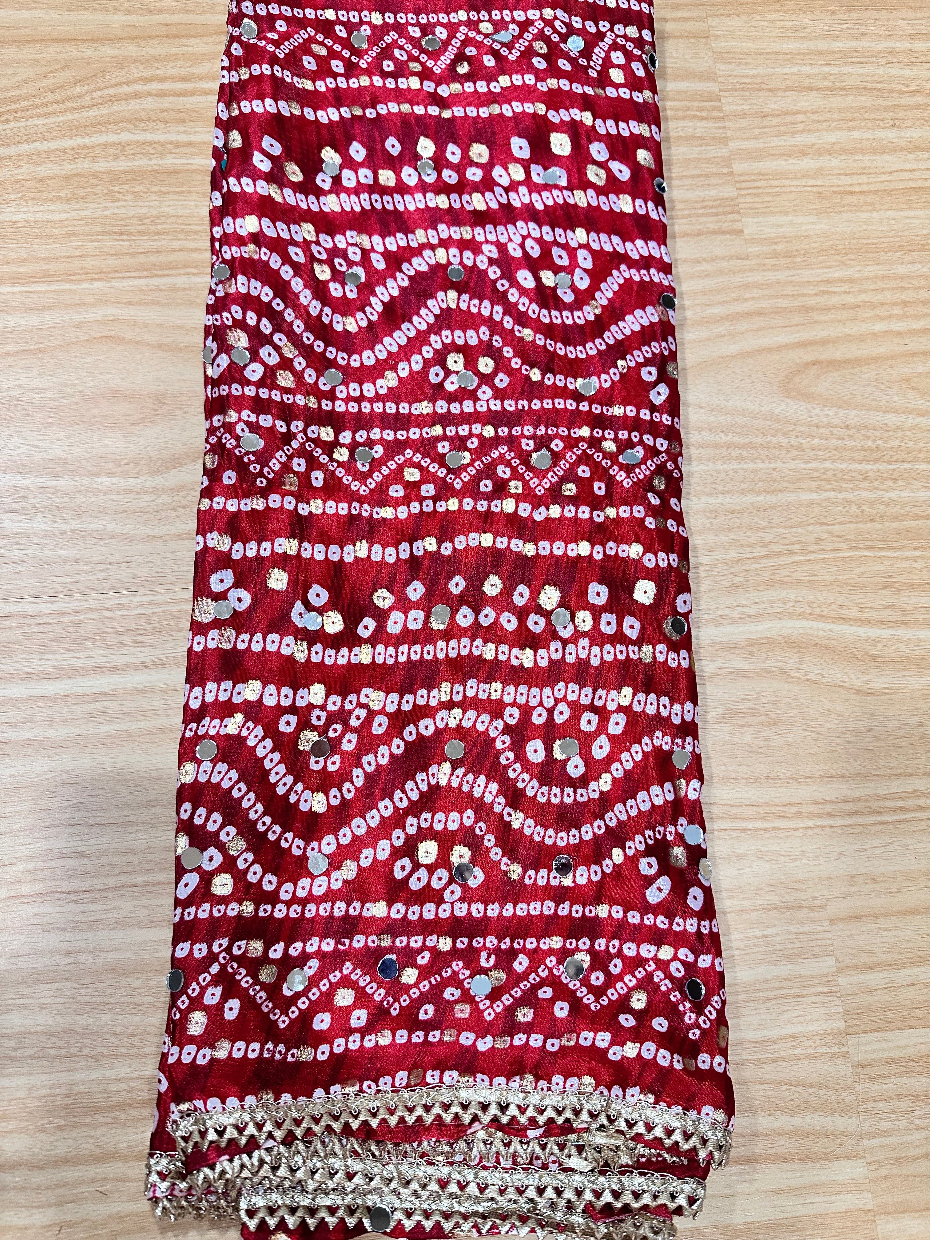 Bandhini Dupattas - Handmade Indian Scarves for Women, Stylish & Lightweight - Perfect for Weddings, Parties & Festive Occasions