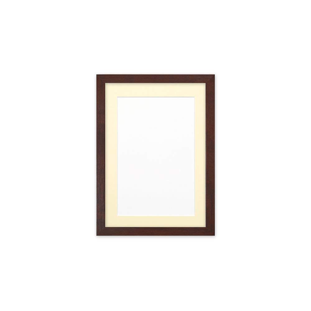 12x12 Walnut Picture Frame - 15x15 Square Confetti Design for Wall Decor