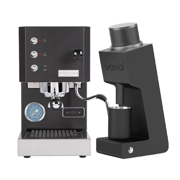 Profitec GO Espresso Machine & Varia VS3 Grinder Bundle - Premium Home Coffee Setup for Barista-Quality Espresso & Brewing