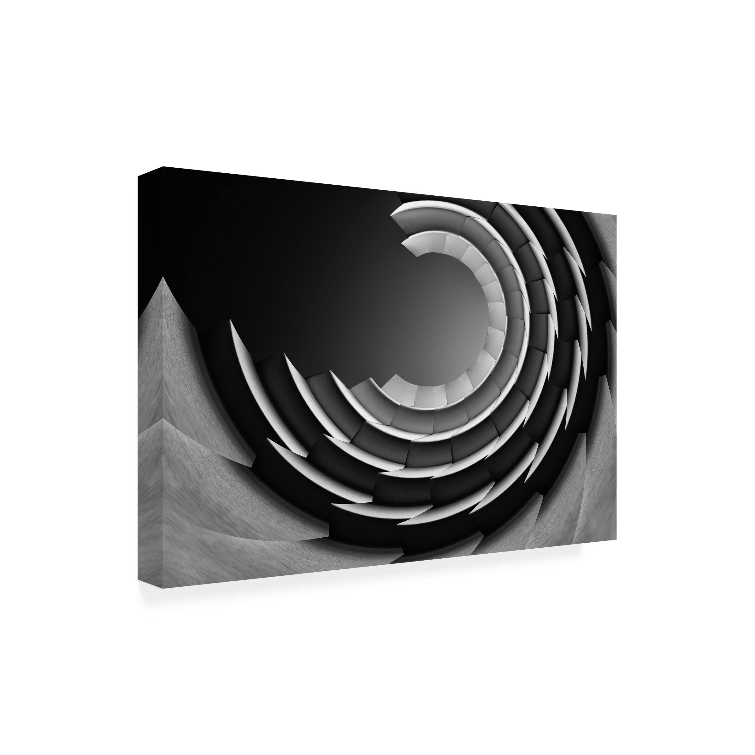 Trademark Fine Art 'Stepped' Canvas Wall Art by Jutta Kerber - Modern Abstract Painting for Living Room, Bedroom & Office Decor