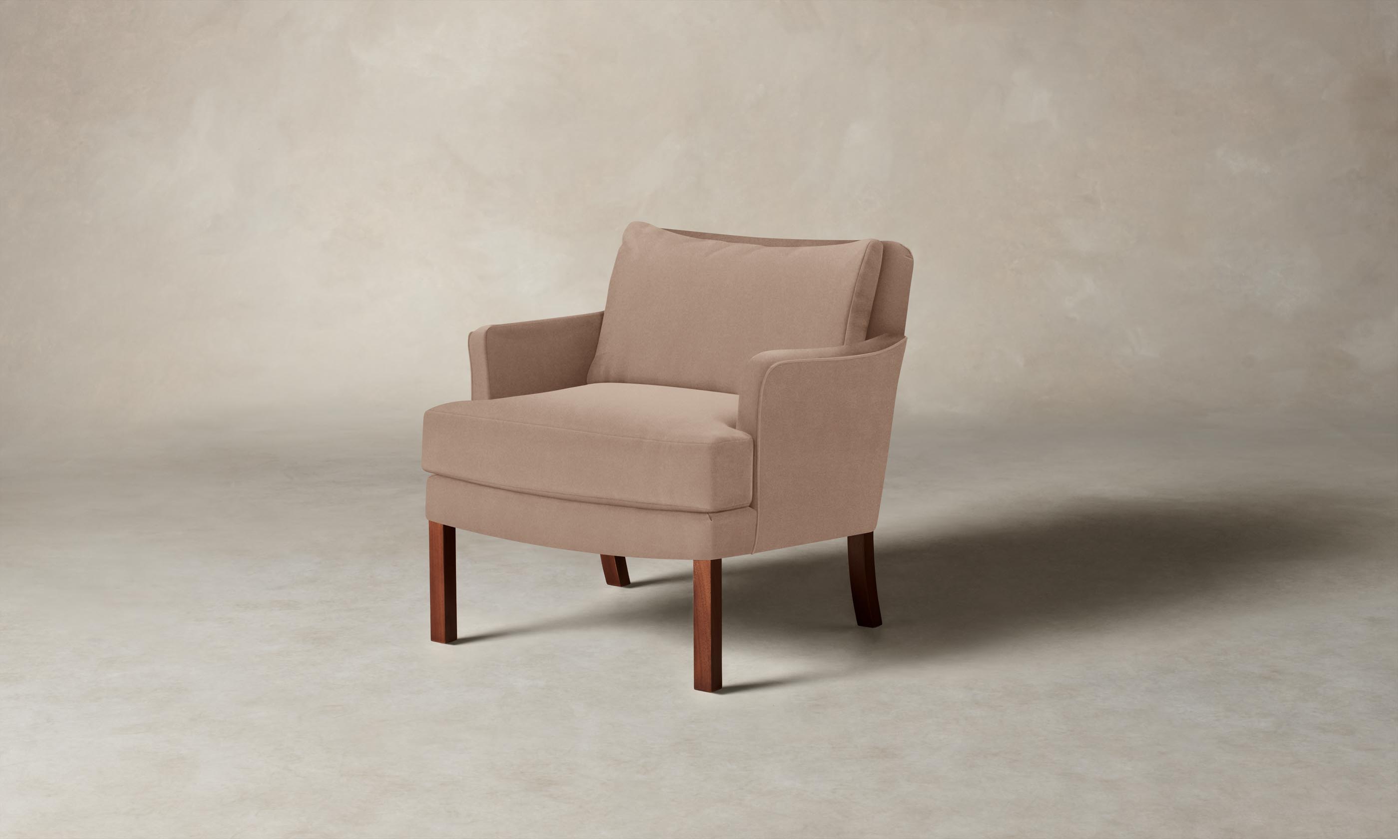 Kaye Chair - Premium Performance Velvet in Dusty Rose | Stylish & Comfortable Accent Chair for Living Room, Bedroom, or Office