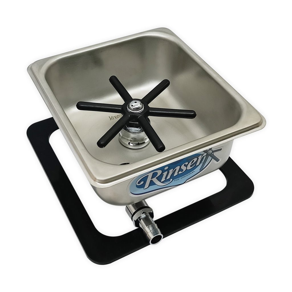 Krome Dispense Flush Mount Rinser - Premium Stainless Steel Sink Sprayer for Kitchen & Bar - Perfect for Washing Dishes, Fruits, and Pets