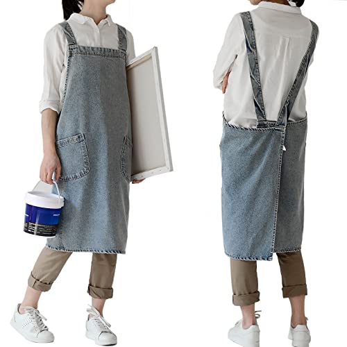 #1 Cotton Denim Light Blue Without Waist Ties