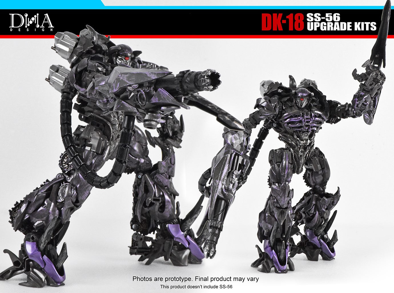 DNA Design DK 18 Upgrade Kit for SS 56 Shockwave - Transformers Action Figure Accessories for Collectors & Customization - Perfect for Display, Photography & Toy Modding
