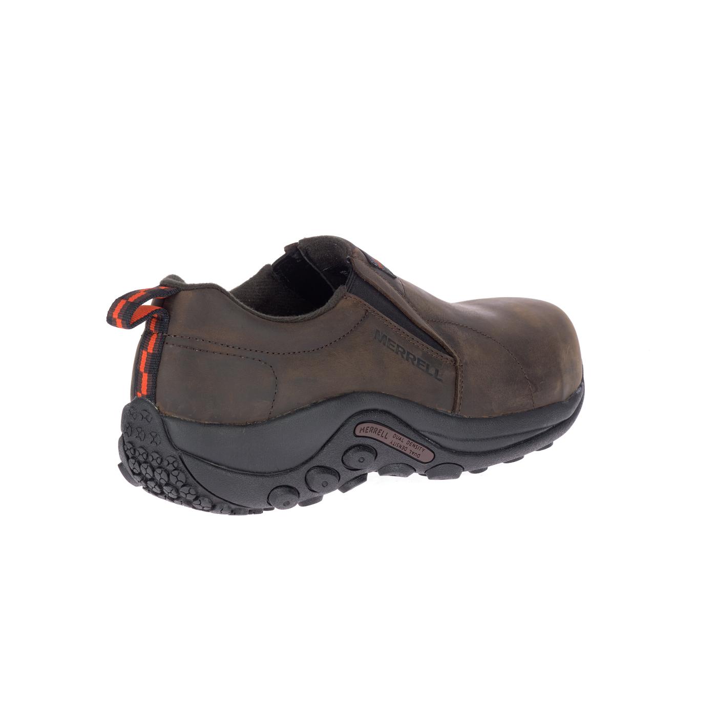Jungle Moc LTR Men's Composite Toe Work Boots - Espresso Brown - Slip Resistant & Comfortable for Construction, Warehouse & Outdoor Work