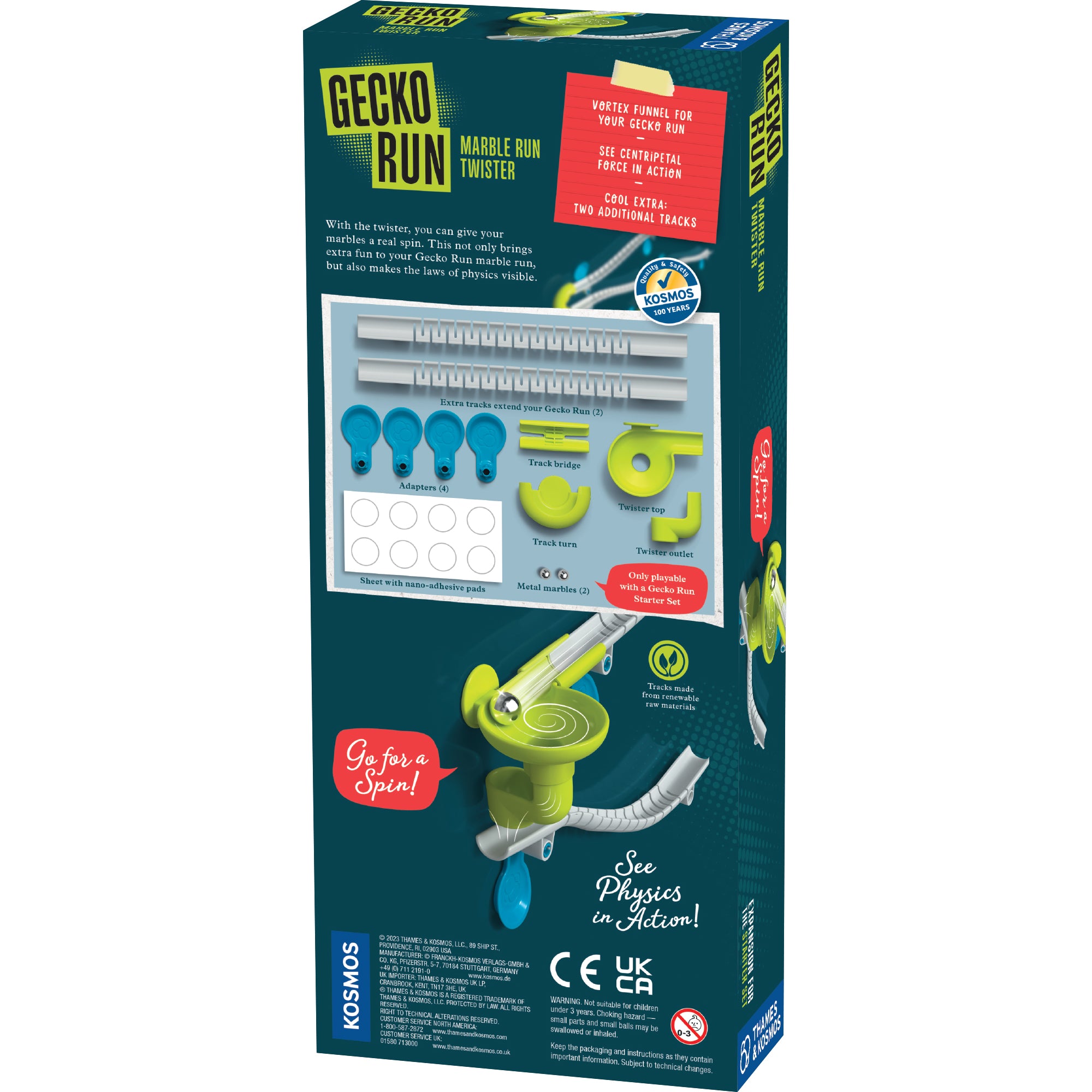 Gecko Run: Twister Expansion Pack - Fun Family Board Game for Kids & Adults - Perfect for Parties, Game Nights & Indoor Activities