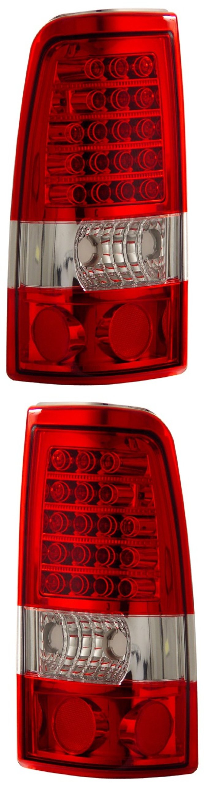 1999-2002 Chevy Silverado LED Tail Lights Red/Clear - High Visibility, Durable Replacement for Trucks & Off-Road Use