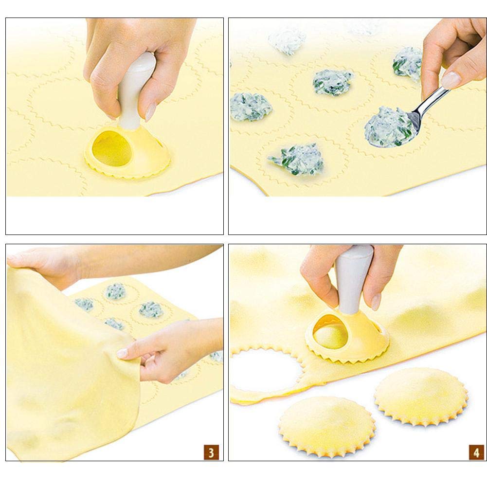 DIY Dumpling Maker & Press - Handheld Dumpling, Pie & Cookie Dough Press Machine - Kitchen Cooking Tools for Homemade Dumplings, Empanadas & Pastries