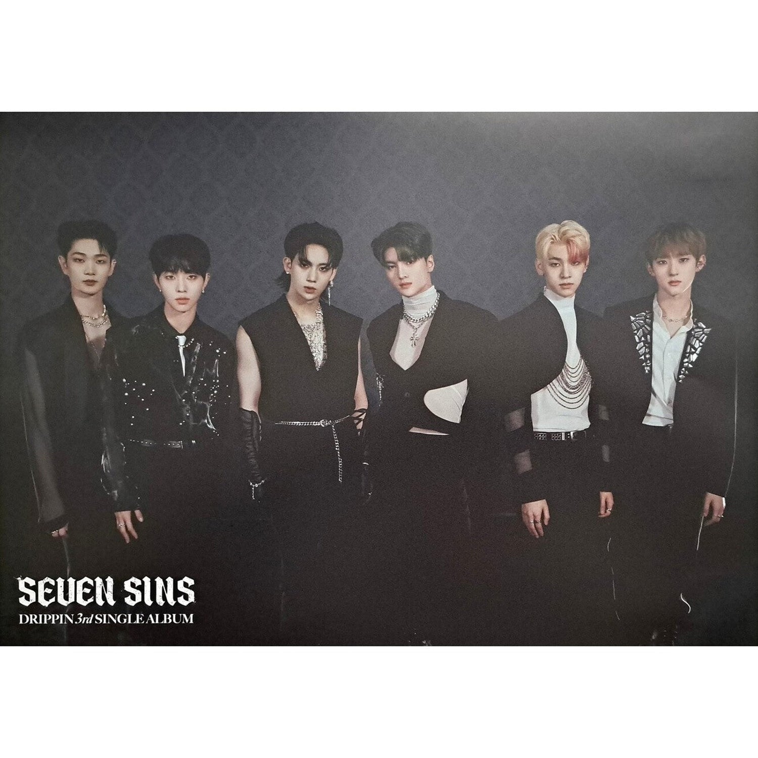 DRIPPIN 3RD SINGLE ALBUM 'SEVEN SINS' Official Poster - Kpop Merchandise for Fans, Room Decor & Gift Idea for Kpop Lovers