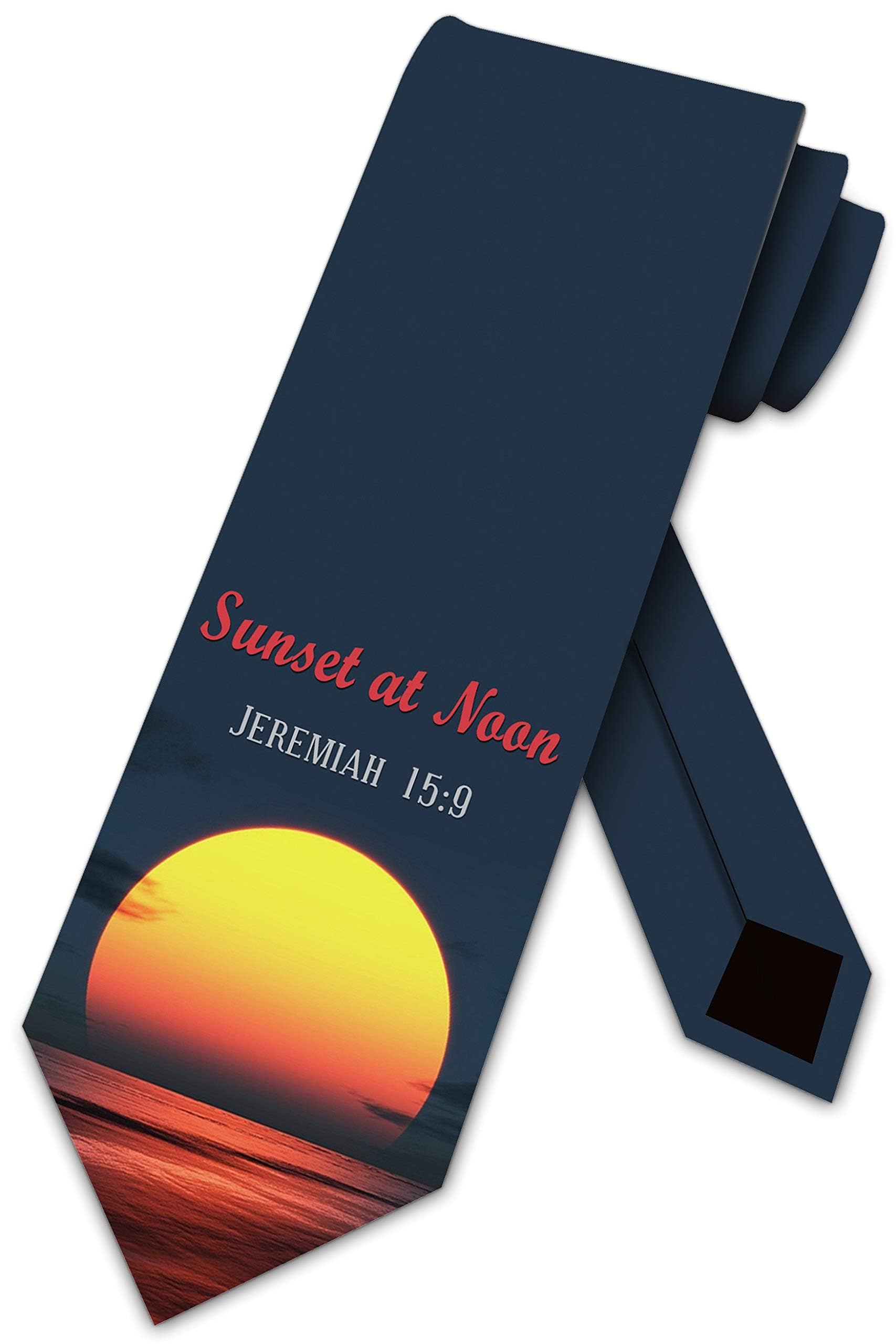 Religious Necktie for Men - Bible Verse Church Tie for Worship & Events