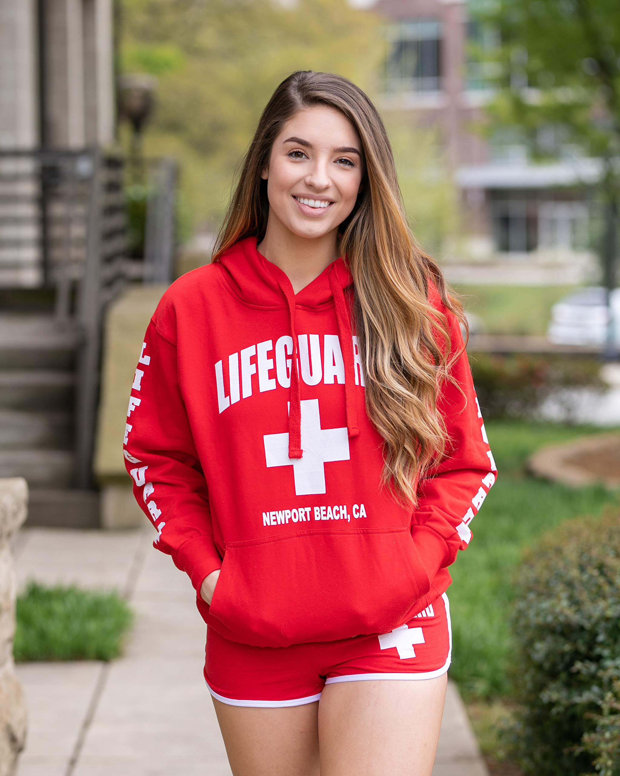 LIFEGUARD Official Women's Newport Beach Hoodie - Soft & Comfortable Pullover Sweatshirt for Casual Wear, Beach Outings & Outdoor Activities